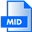 MID File Extension Icon 32x32 png